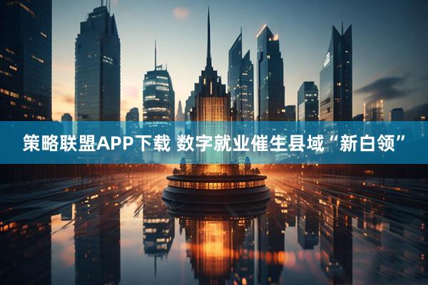 策略联盟APP下载 数字就业催生县域“新白领”